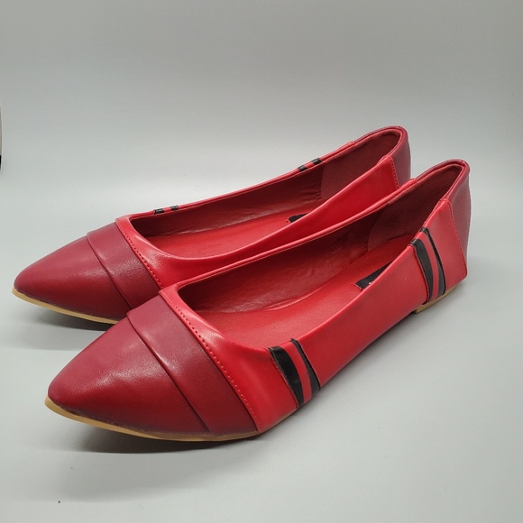 Iron Fist Shoes - Red Crayon Flats